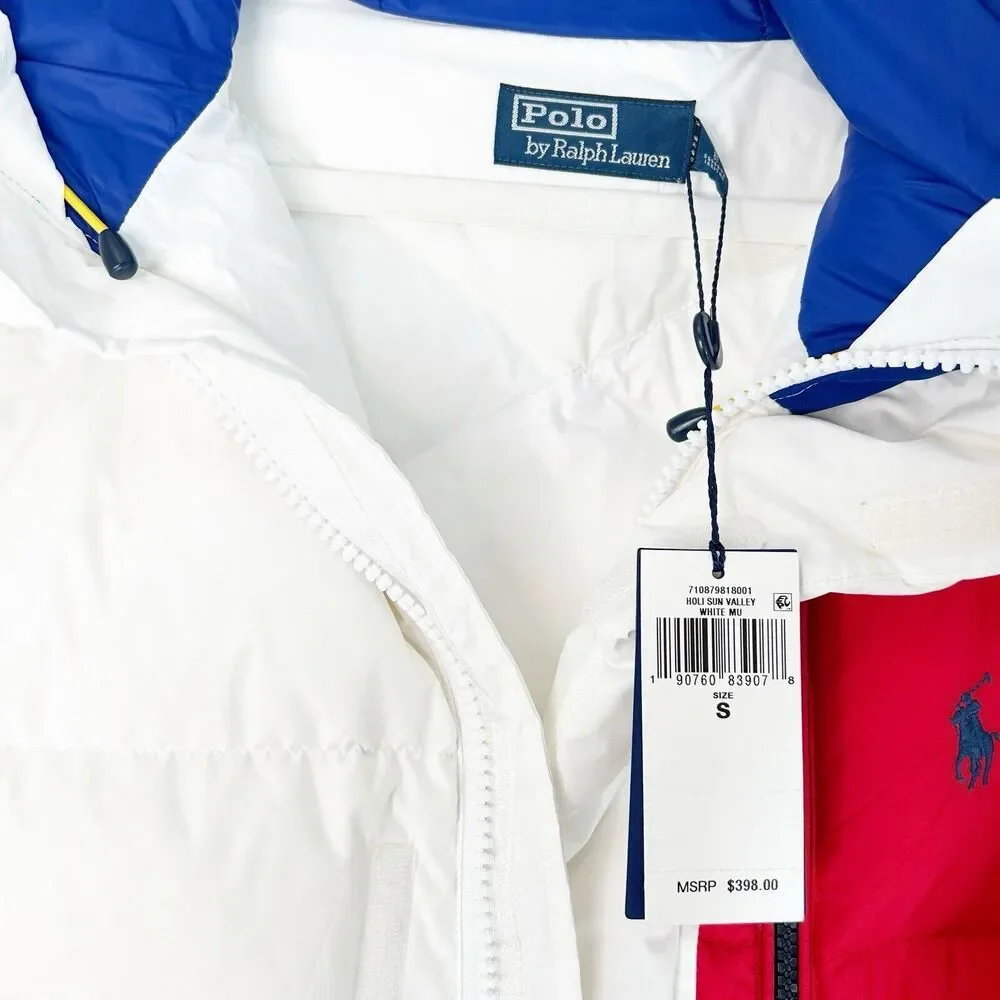 Polo Ralph Lauren Color Block Puffer Jacket NWT Men’s Small Water Repellent Down - Picture 4 of 6